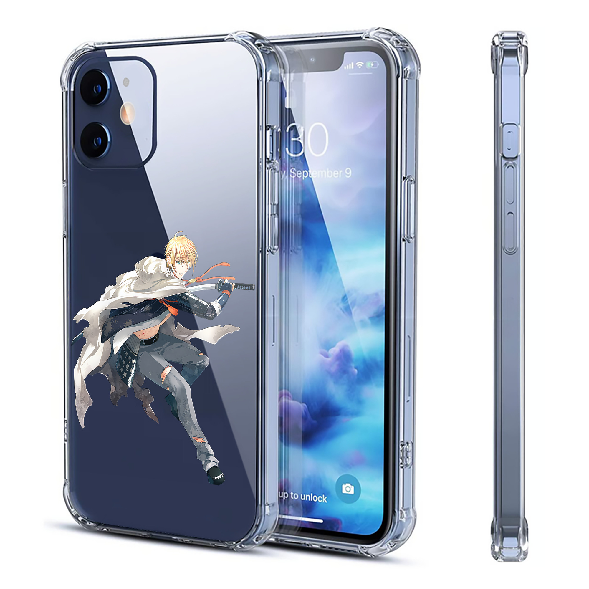 （画像用） 刀剣乱舞 Touken Ranbu 【iPhone 12シリーズ対応】透明スマホケース（クリアソフトケース）